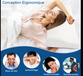 Oreiller cervical compact voyage vue d'ensemble