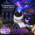 Projecteur de Galaxie Veilleuse – Rotation 360° Structure 5 Lentilles