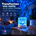 Veilleuse RGB 16 Couleurs à Télécommande – Effet Ondulations d'Eau