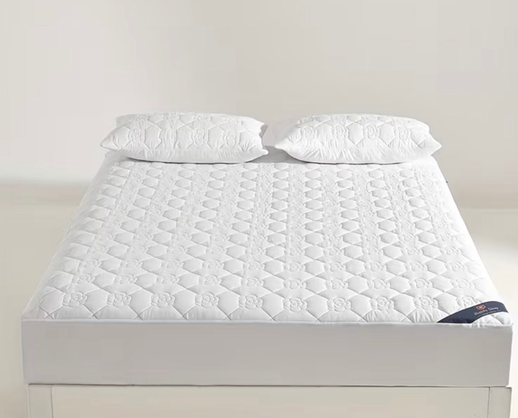Protège-matelas imperméable blanc, détail