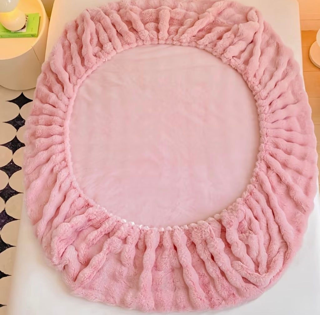 Drap-Housse Peluche Épaissi à Bulles – Enveloppant 360°